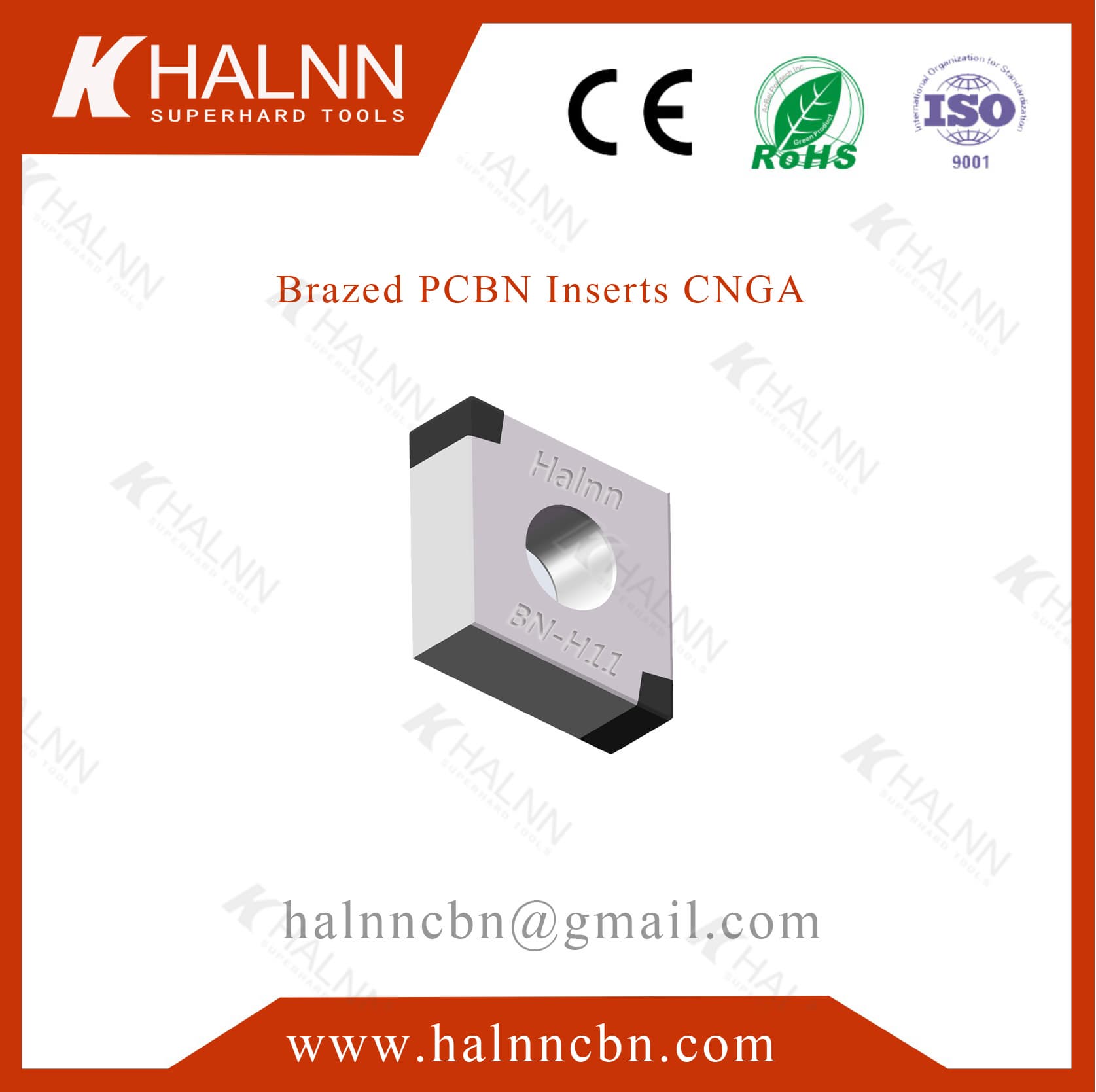 Most suitable CBN inserts for machining high hardness steel